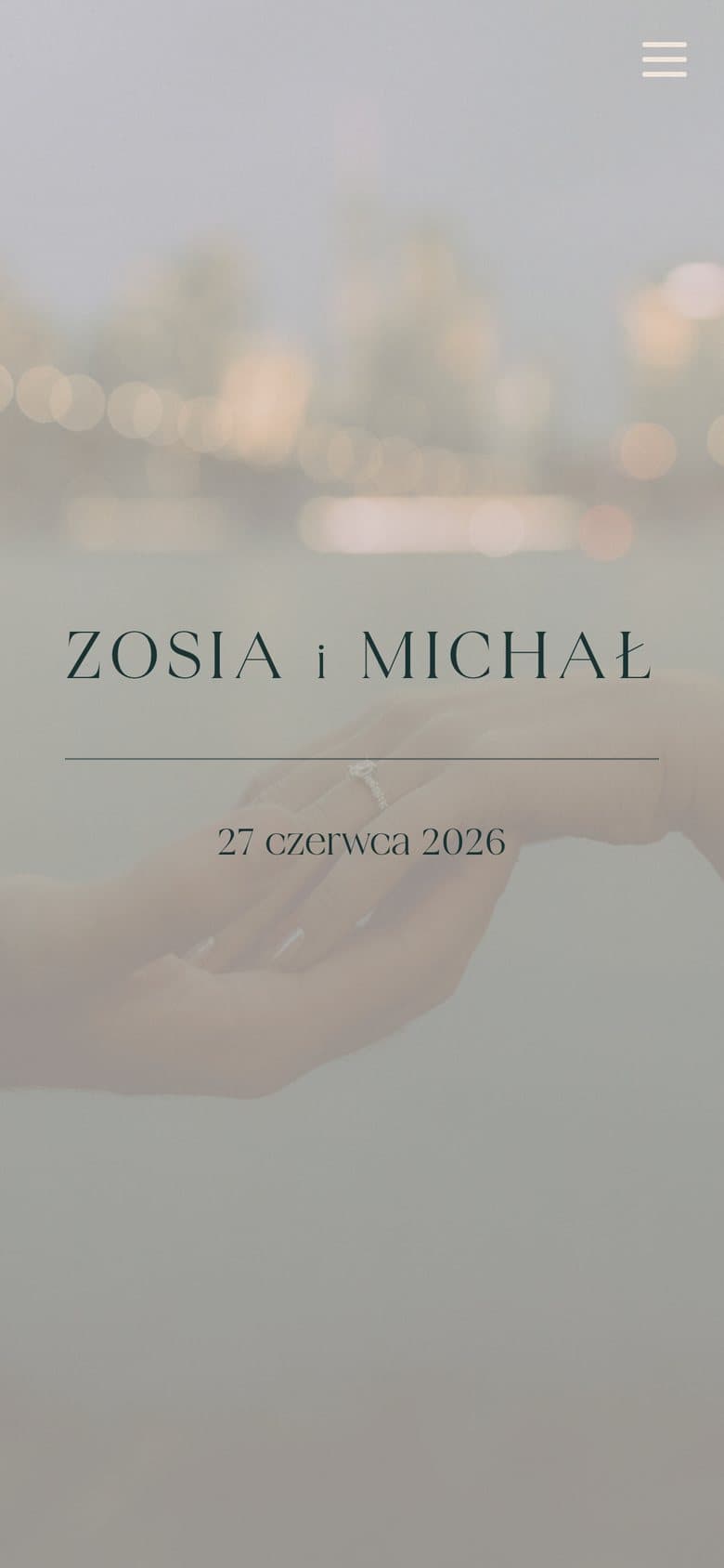Motyw Ziemia strony ślubnej