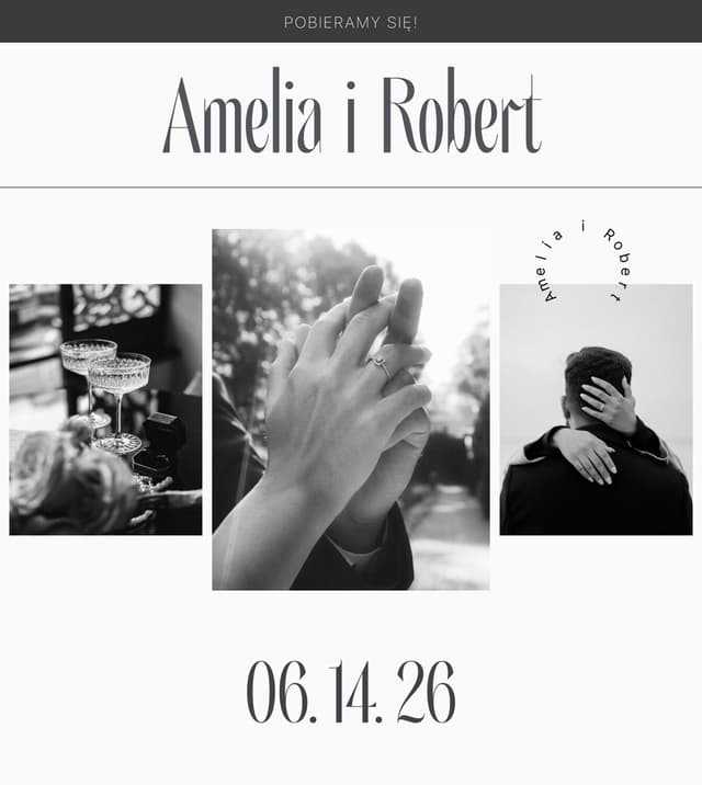 Klasyczny motyw strony ślubnej