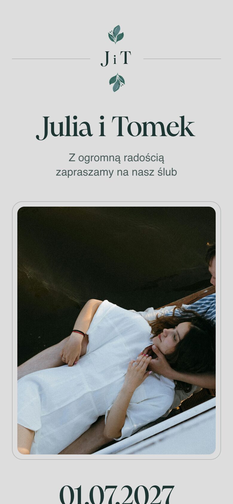 Motyw Szałwia strony ślubnej